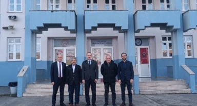 Bulancak'ta Eğitim Camiasından Emekli Müdüre Nezaket Ziyareti