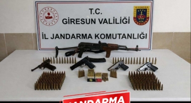 Giresun'da Çok Sayıda Ruhsatsız Silah Ele Geçirildi