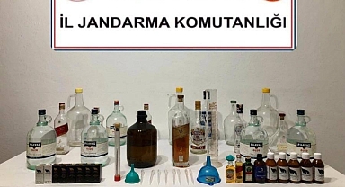 Giresun'da Kaçak Alkol Deposu Çökertildi! 