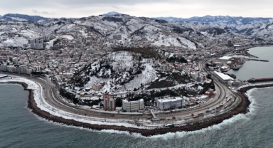 Giresun'da kar yağışı sonrası kartpostallık manzaralar!