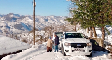 Giresun'da Kış Şartlarına Rağmen Kesintisiz Çalışma