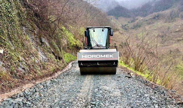 Giresun'da Köy Yollarına Dayanıklılık Dokunuşu