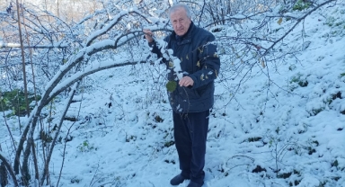 Giresun'da mevsiminde yağan kar fındık üreticisini sevindirdi
