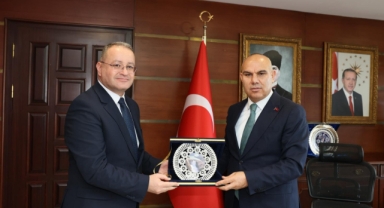 Giresun Valisi Mustafa Koç, DSİ 22. Bölge Müdürü Fatih Kişi’yi Kabul Etti
