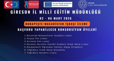 Giresunlu Öğretmenler Avrupa’da Eğitim Uygulamalarını Yerinde İnceleyecek