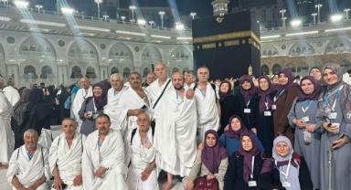 İl Müftüsü Kılıçbay, Kutsal Topraklarda Espiyeli Umrecilerle Buluştu