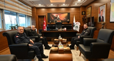 Ordu Emniyet ve Jandarma Heyetinden, Giresun İl Emniyet Müdürü Akbaş'a Ziyaret