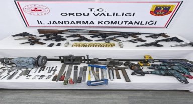 Ordu'da yasa dışı silah imalatı ve ticareti yaptığı idda edilen zanlı tutuklandı