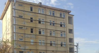 Piraziz MTAL Kız Pansiyonunun Dış Cephesi Yenileniyor