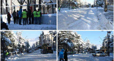 Şebinkarahisar'da Karla Mücadele: Başkan Şentürk Sahada