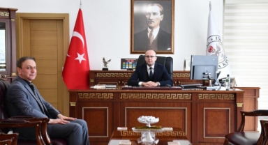 Seçim Müdürü Somuncu'dan, Alucra Kaymakamı Azman’a Ziyaret