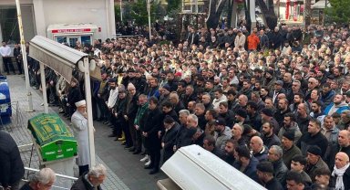 Trafik kazasında hayatını kaybeden muhtar, son yolculuğuna uğurlandı