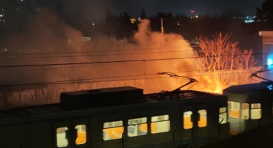 Yenibosna Metro İstasyonu'nda yangın paniği