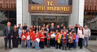 Atatürk İlkokulu Öğrencilerinden Dereli Belediyesine Ziyaret