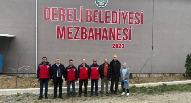 Dereli'de kesimhanelere yakın takip