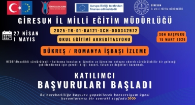 Giresun'da Öğretmenlere Erasmus+ Fırsatı: Başvurular Başladı!
