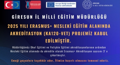 Giresun MEM’e Avrupa’dan Büyük Eğitim Başarısı