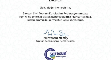 Giresunlular Geleneksel İftar Sofrasında Buluşuyor!