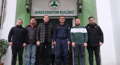 İl Jandarma Komutanı Özkök’ten Giresunspor’a Destek Ziyareti