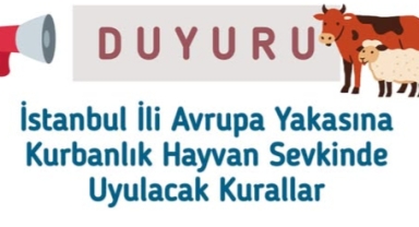 İstanbul Avrupa Yakası’na Kurbanlık Sevkiyat Kuralları Açıklandı
