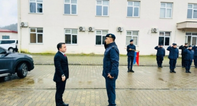 Kaymakam Kavanoz’dan Cezaevi Jandarma Bölük Komutanlığına Ziyaret