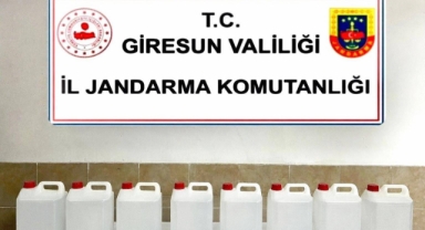 Giresun'da Litrelerce Etil Alkol Ele Geçirildi!