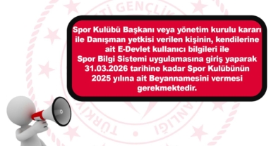 Giresun’da Spor Kulüplerine Beyanname Uyarısı!