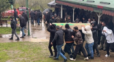 Giresun'daki yangında hayatını kaybeden vatandaş, son yolculuğuna uğurlandı