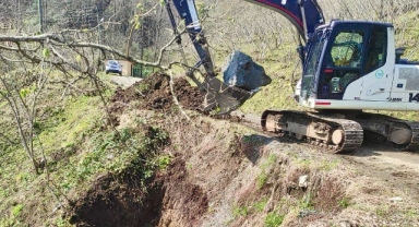 Giresun İl Özel İdaresi’nden Köy Yollarında Tahkimat Çalışması