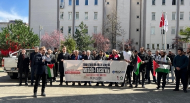 Giresun, Ordu ve Trabzon'da İsrail'in Gazze'ye yönelik saldırıları protesto edildi