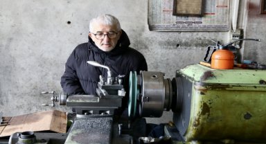 Giresunlu fındık kıran imalatçısı 87 yıllık patozu restore etti