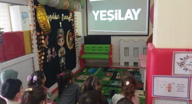  Kur'an kursu öğrencilerine Yeşilay tanıtıldı