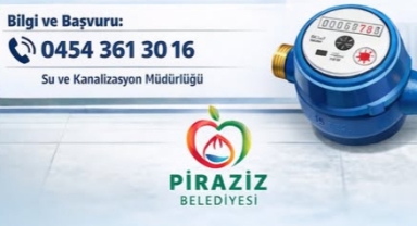 Piraziz Belediyesi’nden Su Sayaçları İçin Uyarı
