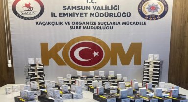 Samsun'da 10 bin 980 doldurulmuş makaron ele geçirildi