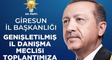 AK Parti Giresun’da İstişare Toplantısı