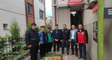 Bulancak MTAL Öğrencilerine Domates Fidesi Desteği