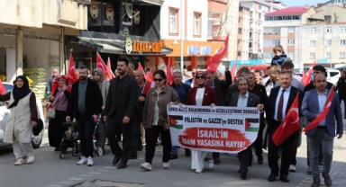 Espiye'de Filistin'e destek yürüyüşü düzenlendi