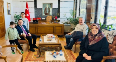 Espiye Kaymakamı Kavanoz, Şehit Cantürk’ün Ailesini Ağırladı