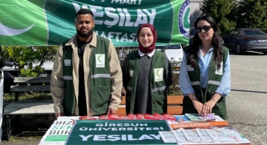 Giresun'da Genç Yeşilay Gönüllülerinden Çifte Kampüs Etkinliği