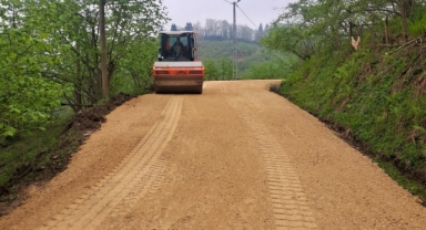 Giresun’da Kırsal Yol Ağında Altyapı Çalışmaları Sürüyor