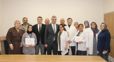Giresun’da sağlık çalışanlarına teşekkür belgeleri verildi