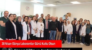 Giresun Eğitim ve Araştırma Hastanesi’nde Dünya Laborantlar Günü Kutlandı