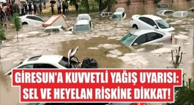 Giresun İçin Kuvvetli Yağış Uyarısı!