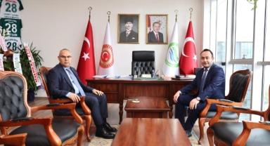 Giresun Valisi Koç, İl Genel Meclis Başkanı Şahin'i ziyaret etti