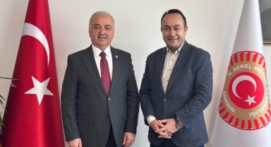 Milletvekili Temür’den İl Genel Meclisi Başkanı Şahin’e Hayırlı Olsun Ziyareti