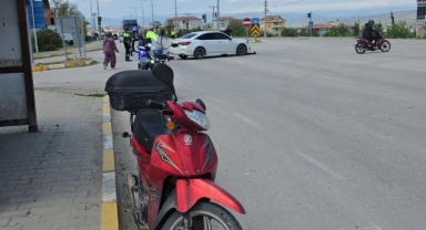Otomobil ile motosiklet çarpıştı: 1 yaralı