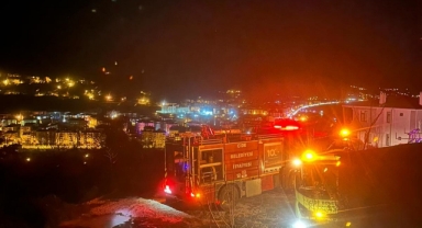 Patlayan kömür kazanı ve tüp villayı küle çeviriyordu