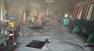 Sobaya dökülen tiner parladı: 1 kişi ağır yaralandı