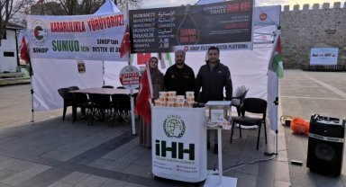 Sumud Filosu'na destek amacıyla "Gazze Nöbet Çadırı" kuruldu