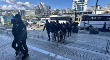 Trabzon merkezli uyuşturucu operasyonunda yakalanan 76 şüpheli tutuklandı